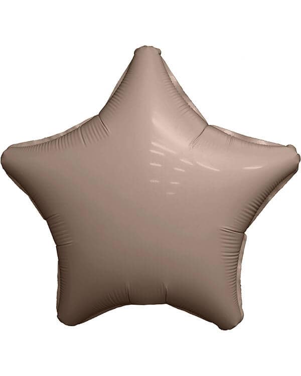 221110_Шар_(19_48_см)_Звезда_Кремовый_Сатин_1_шт Звезда Кремовый Сатин 46см — изображение 1